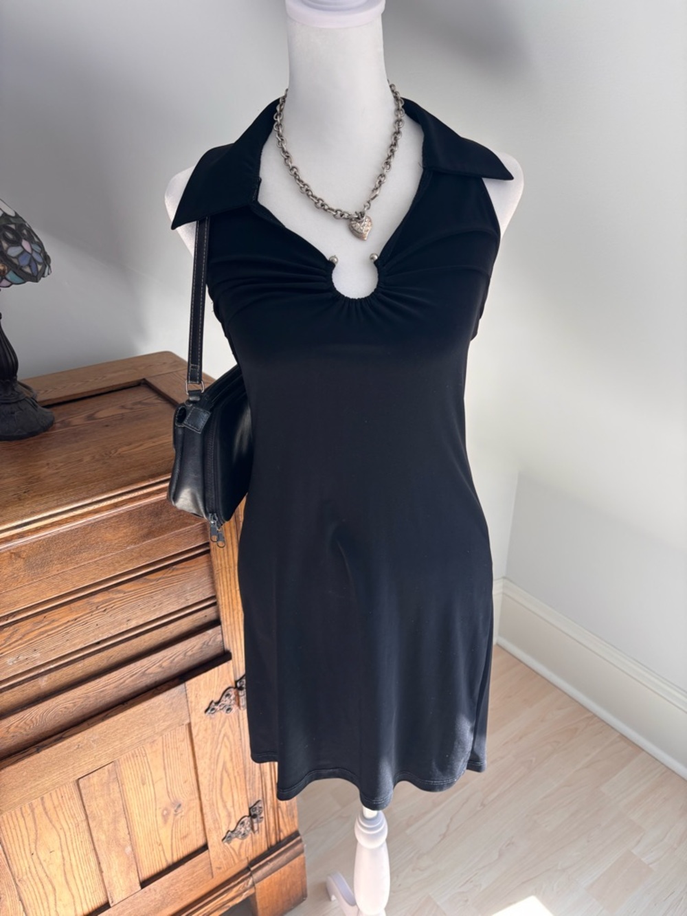 Sirens Black Halter Mini Dress 🖤
